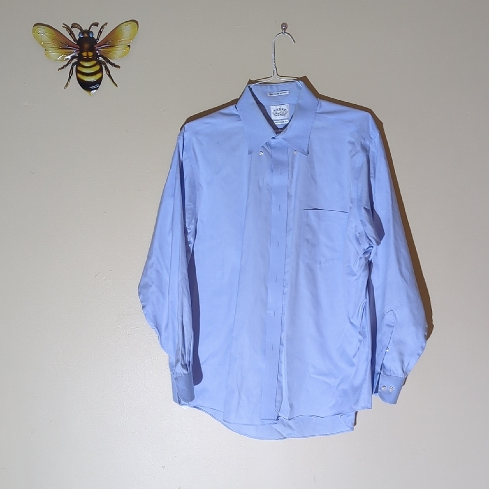 Eagle Men's Blue Dress Shirt Size 17-34/35